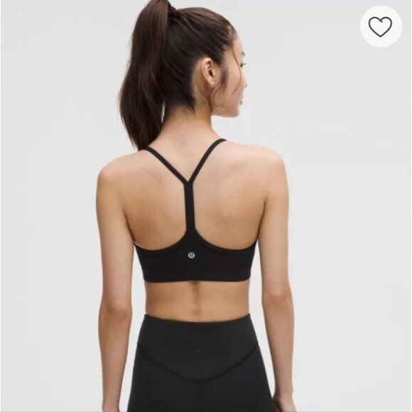 Lululemon Flow Y Bra Nulu Light Support Yoga & Pilates Bra Sz 4 Great Condition - Picture 2 of 6